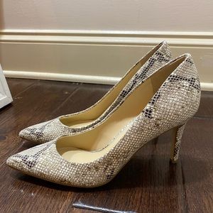Snake print Jessica Simpson heels